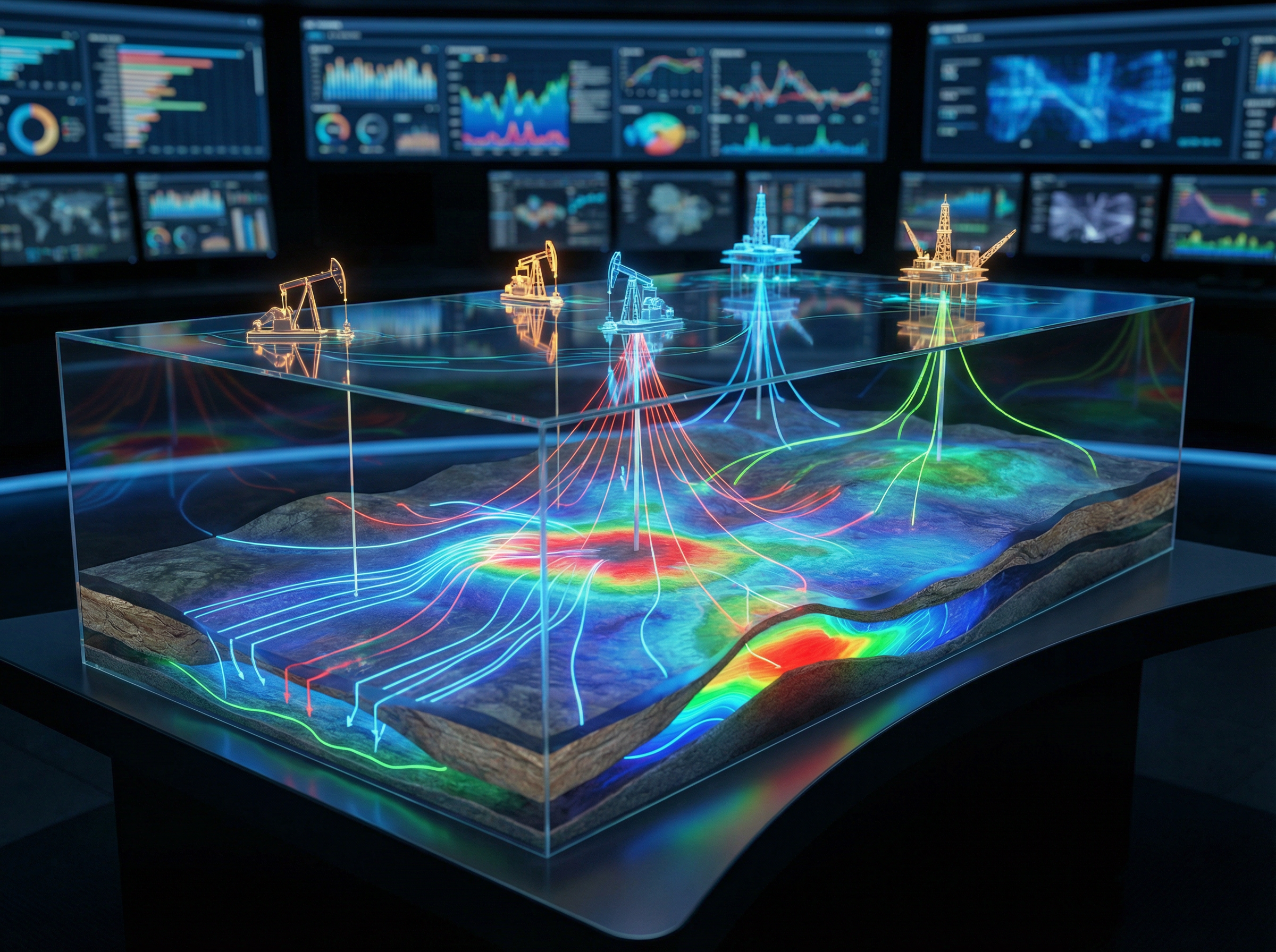 Integrated 3D field development planning model with well placement and subsurface visualization