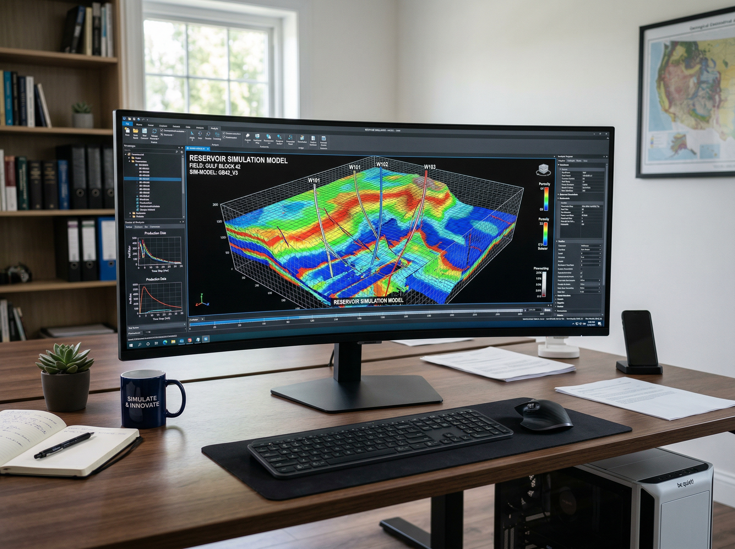 3D reservoir simulation grid model for history matching and production forecasting